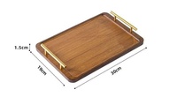 Minimalistische ronde bamboe serveerschaal met handvat voor thuis, hotel, thee, fruit, cake, snacks, groothandel bamboe theeschotel