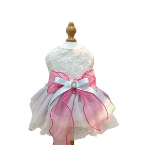 Pet <b>Clothes</b> Iridescent Tulle Skirt Pink Dress <b>For</b> <b>Small</b> <b>Dog</b> Puppy Outfits Four Seasons Polyester Material - Product Image 5