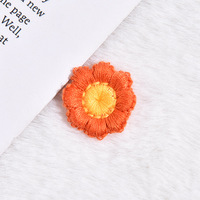 Nouveau brodé écologique feutre tournesol vêtements accessoires fleur patchs bricolage chaussures chapeaux cheveux accessoires