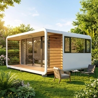 Maison Capsule Modulaire Préfabriquée CKD Apple Cabin en Kit pour Bureau, Chantier et Zone Scénique