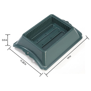 Venta al <span class=keywords><strong>por</strong></span> <span class=keywords><strong>mayor</strong></span> piso verde <span class=keywords><strong>barro</strong></span> seco Floral espumas ladrillos ataúd individual sillín <span class=keywords><strong>maceta</strong></span> plástico ataúd sillín Floral bandeja - Product Image 6