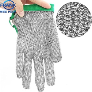 304 316 Kettenhemd Schnittschutz-Metallketten-Netzgewebe Küchen-Fleischschneidehandschuhe aus Rostfreiem Stahl - Product Image 3