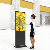 Lecteur publicitaire interactif Android sur pied, Totem numérique OEM, Affichage LCD, Kiosque d'affichage pour centre commercial et ascenseur