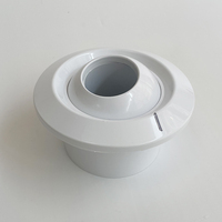 Prix usine HVAC Aluminium Climatisation Eye Jet Buse Diffuseur Bec À Bille Réglable Jet avec ABS et Matière Plastique