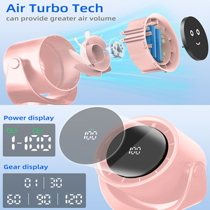 Mini Ventilador de Escritorio, 120 Velocidades Ajustables, Portátil, Refrigeración por Aire, Mini Ventilador de Mesa Recargable de 4000 mAh con Tipo-C - Product Image 6