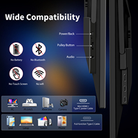 Monitor Portátil de Vidrio Plano FHD 1080P de 18.5 Pulgadas, Táctil Capacitivo IPS, Superficie sin Costuras, VESA para Negocios Comerciales, OEM, ODM