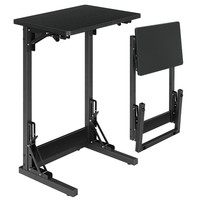 Vente en gros de tables d'appoint pliantes en forme de C, table d'appoint extensible en forme de C de marque HOOBRO, plateau TV pour canapé extensible pour le salon