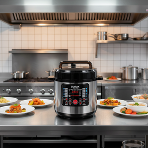 Cuisinière électrique à pression multifonctionnelle de qualité commerciale BUBOK <span class=keywords><strong>8L</strong></span>, grande capacité, en acier inoxydable - Product Image 1