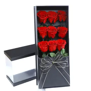 高品质保鲜玫瑰长柄礼盒，送给母亲节礼物情人节礼物