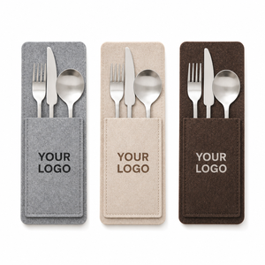 Estuche para Cubiertos de Fieltro de Calidad Hotelera con Costuras Reforzadas, Porta Cubiertos para Uso Comercial Diario, Suministro al por Mayor - Product Image 1