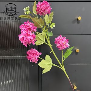 Flor Artificial de Hortensia, Rama Individual, Flor de Seda de Alta Simulación, Decoración para Bodas y Hogar - Product Image 3