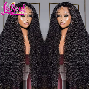 Perruque bouclée indienne naturelle de Birmanie, perruque frontale en dentelle HD complète de 30 pouces, vente en gros, perruque sans colle en cheveux humains vierges bruts péruviens 12A - Product Image 2