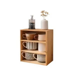 Bamboo Desktop <b>Storage</b> Box Rectangle 2L Tidy Office Organizer Living Room Bedroom <b>Kitchen</b> Standing Type - Product Image 3