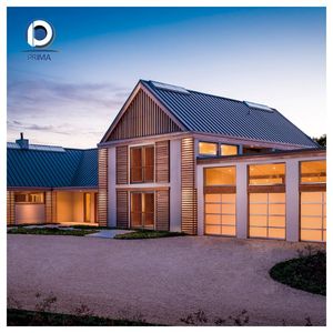 Porte <span class=keywords><strong>de</strong></span> <span class=keywords><strong>garage</strong></span> sectionnelle é<span class=keywords><strong>l</strong></span>égante à isolation thermique, té<span class=keywords><strong>l</strong></span>écommande automatique, anti-effraction, étanche aux intempéries, sur mesure pour villa - Product Image 1