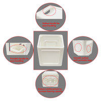 Organisateur multifonction QS à 6 compartiments pour diverses bouteilles et canettes, caisse en plastique durable