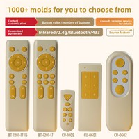 Boîtier de télécommande sans fil en alliage chromé personnalisé pour climatiseur 433 MHz Bluetooth Infrarouge 2.4 GHz ; Ouverture de moule