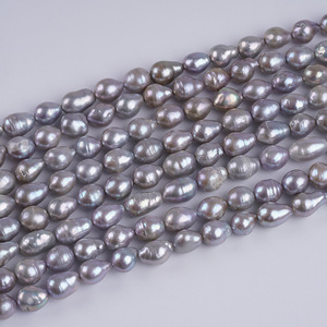 Promotion de perles d'eau douce baroques grises Edison naturelles de 7 mm pour la fabrication de colliers en gros, fourniture de chaînes - Product Image 5