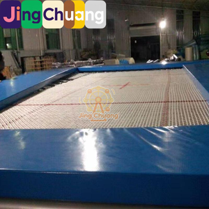 <span class=keywords><strong>Trampoline</strong></span> de sport blanc d'usine, <span class=keywords><strong>trampoline</strong></span> avec filet, <span class=keywords><strong>trampoline</strong></span> de gymnastique acrobatique, accessoires de <span class=keywords><strong>trampoline</strong></span> en filet élastique - Product Image 1