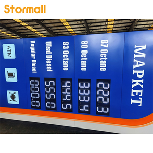 Panneaux LED personnalisés IP65 pour station-service extérieure, signalisation LED pour lavage de voitures, panneaux de prix de carburant en pylône - Product Image 4