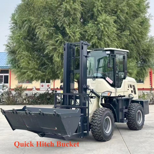 Sinomach <span class=keywords><strong>CPCY50</strong></span> 4x4 Carretilla elevadora nuevo OEM 76kw Diesel Road 5 toneladas todo terreno CNCMC neumático sólido para la industria de alimentos y bebidas - Product Image 4