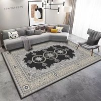 Tapis de sol pour la maison lavable en machine, tapis persan vintage pour salon