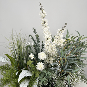 DKB usine gros allée fleurs haute qualité décoration <span class=keywords><strong>de</strong></span> mariage fleurs <span class=keywords><strong>de</strong></span> mariage en soie allée verte <span class=keywords><strong>prairie</strong></span> - Product Image 1