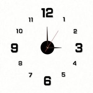 3D LUMINOVA <b>Digital</b> Minimalist Floor <b>Clock</b> Frameless Acrylic Silent Living Room Bedroom Office <b>Wall</b> Decor Quartz - Product Image 1