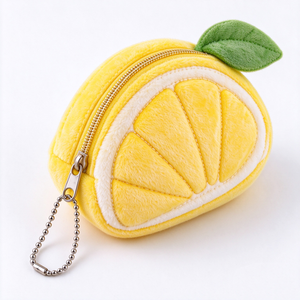 Monederos de peluche personalizados con forma de verduras, con cremallera y cadena, para niños de 3 años en adelante, unisex, accesorios suaves de peluche. - Product Image 5