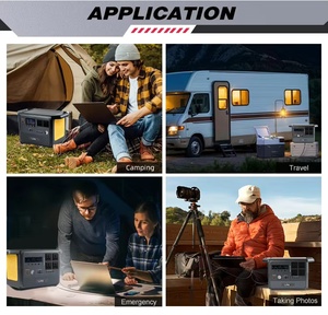 Générateur solaire portable LANX 1000W 768Wh, station d'alimentation avec sortie USB pour le camping en plein air, les voyages, la chasse, la maison, avec panneau solaire - Product Image 3