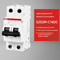 Disjoncteur miniature DC S200M S202M 2/3/4P de qualité industrielle, interrupteur d'air spécifique DC, protection contre les surcharges et les courts-circuits