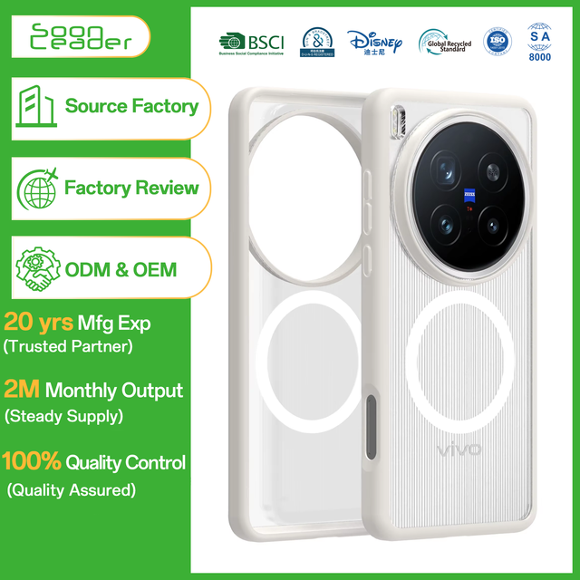 Wholesale Factory Ultra Clear Anti-Yellowing Shockproof TPU+PC Transparent Hard Phone Case Wireless Charge Magnetic Ring Holder