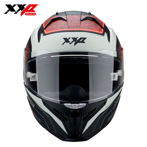 Casques de moto intégraux XXP NOUVEAUX avec grand spoiler, double visière, boucle à dégagement rapide, XXL VINDICATOR SPIKE DOT ABS toutes saisons 6 - Product Image 2