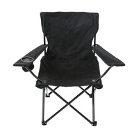 Fauteuil pliant moderne pour événements sportifs avec porte-gobelet, structure en acier, tissu Oxford, gain de place, pour hôtels et activités sportives en extérieur