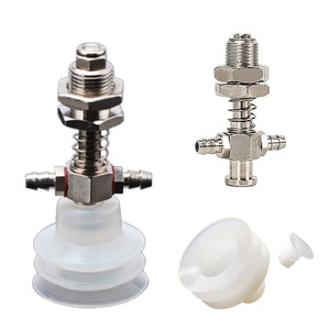 Composants et raccords pour bras robotisé, soufflets standard à fixation par vis, en caoutchouc silicone industriel, à grande et petite tête, pour aspiration - Product Image 2