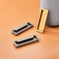 Poignées de meubles modernes en Zamak doré durables pour cuisine, salle de bain et chambre à coucher
