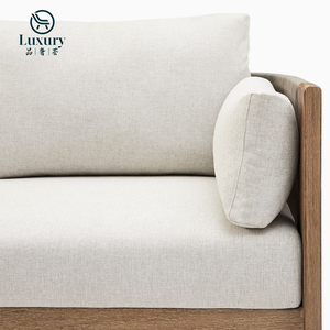 Moderne Luxe Tuinbanken Buiten Teak Houten Sofa Meubels Voor Hotels Villa Binnenplaatsen - Product Image 5