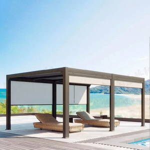 Pavillon électrique intelligent en alliage d'aluminium pour <span class=keywords><strong>l</strong></span>'extérieur Villa Garden Sunshine Room Shading Rain Stores - Product Image 5