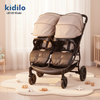 Kidilo LB100 Landau double léger pour bébés jumeaux Vente en gros d'usine Poussettes pour enfants