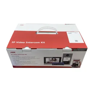 Hik WIFI Video Door & Indoor Station Intercom System DS-KIS604-S Villa IP Video Intercom Kit with Switch