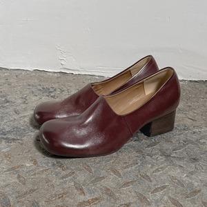 Nouvelles arrivées : Chaussures à talon moyen pour femme en cuir véritable, à bout rond, peintes, montantes, pour femmes tendance - Product Image 3