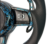 Bestseller Blaues Geschmiedetes Carbon-Leder Autolenkrad für Volkswagen Golf GTI Mk7 Mk6 Mk5 Polo GTS GTD GT ER CCR-line