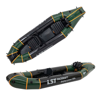 Packraft gonflable pliable LST KLZL316 pour 2 personnes, en TPU léger, pour la pêche et la navigation en plein air