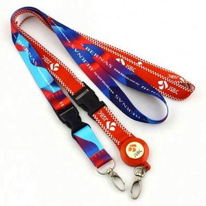 Muestra Gratuita Personalizada de Cordón para Llavero de Poliéster Rosa para Ferias Comerciales, Impresión Offset, Transferencia Térmica, Sublimación, Logotipo, Insignia - Product Image 6