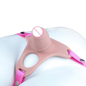 อุปกรณ์รัดอวัยวะเพศชายแบบซิลิโคนเสมือนจริง ANOSX สีดำ พร้อมห่วงโลหะสำหรับรัดอวัยวะเพศชาย ของเล่นทางเพศแบบ BDSM สำหรับผู้ชาย - Product Image 1