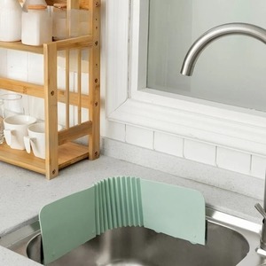 1 pièce Barrière anti-éclaboussures réglable pour évier de cuisine, pour le lavage des légumes et le drainage, accessoires de cuisine - Product Image 3