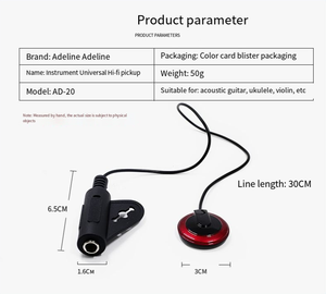 Pickup Multifunzione Adeline AD-20 per Chitarra e Ukulele, Pickup Elettrico per Altri Strumenti Musicali - Product Image 2