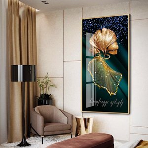 Luxuriöses Dekoratives Gemälde Wohnzimmer Kristallisiertes Porzellangemälde Flur Hängende Hintergrundwand-Malerei - Product Image 3