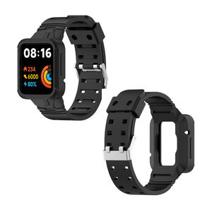 <span class=keywords><strong>Smartwatch</strong></span> Rugged Bumper Funda protectora Silicona Smart <span class=keywords><strong>Watch</strong></span> Band para <span class=keywords><strong>Xiaomi</strong></span> <span class=keywords><strong>MI</strong></span> <span class=keywords><strong>Watch</strong></span> 2 <span class=keywords><strong>Lite</strong></span> Strap - Product Image 1
