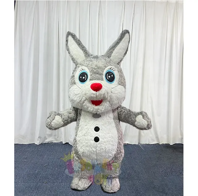 En çok satan CE şişme Cosplay gri tavşan Bunny hayvan maskotları satılık özelleştirilmiş yetişkin tavşan maskot kostümleri