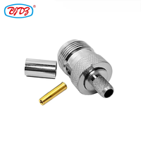 Connecteur coaxial RF de type N mâle et femelle en laiton pour câbles RG58, LMR195, RG223, LMR240, H-155, RG8X, RG59, LMR300, 5D-FB, LMR400